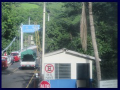 Border bridge to Guatemala from El Salvador